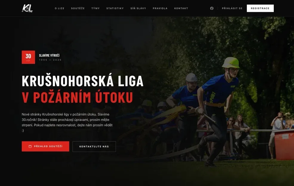 Náhled webu Krušnohorská liga